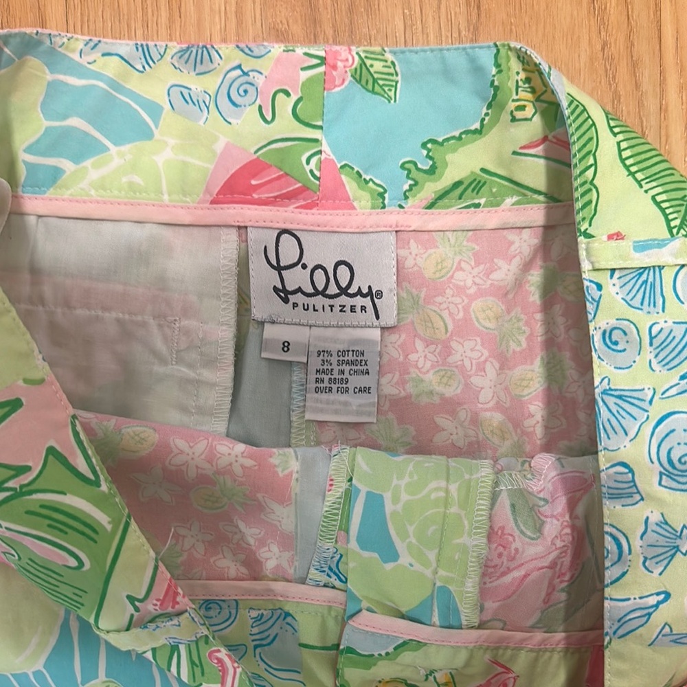 Lilly Pulitzer Multicolor Patchwork Cropped Pants - image 3